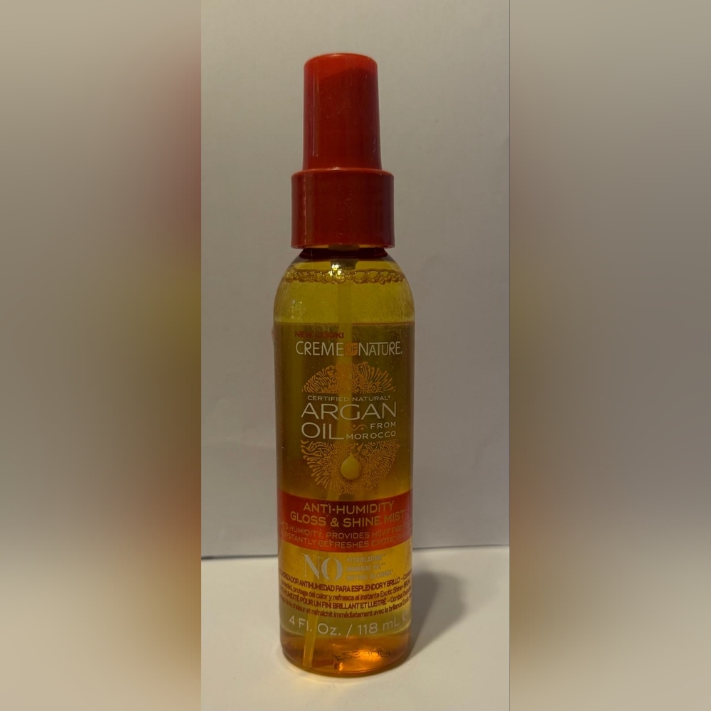 TWO Creme of Nature® Argan Oil from Morocco Anti-Humidity Gloss&Shine Mist 4oz - Picture 7 of 9